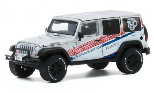Jeep Wrangler 1/64 Greenlight Unlimited gris/Dekor 2015 150 Years BFGoodrich coche miniatura