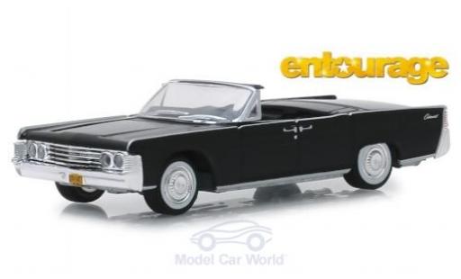 Coche miniatura Lincoln Continental 1/64 Greenlight Convertible negro Entourage 1965 Lincoln Continental 1/64 Greenlight Convertible negro Entourage 1965 coche miniatura