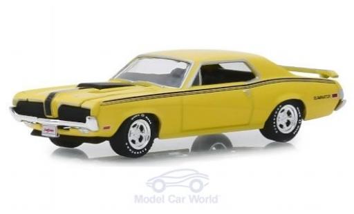 Mercury Cougar 1/64 Greenlight Eliminator 428 CJ amarillo/Dekor 1970 coche miniatura