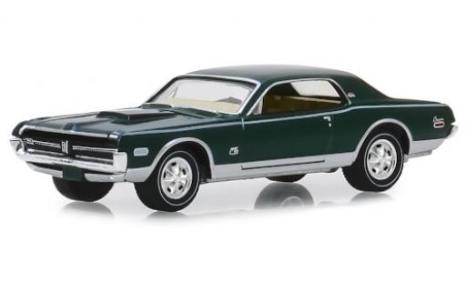 Coche miniatura Mercury Cougar 1/64 Greenlight XR7 GT-E 428 Cobra Jet metalico verde/matt-negro 1968 Mercury Cougar 1/64 Greenlight XR7 GT-E 428 Cobra Jet metalico verde/matt-negro 1968 coche miniatura