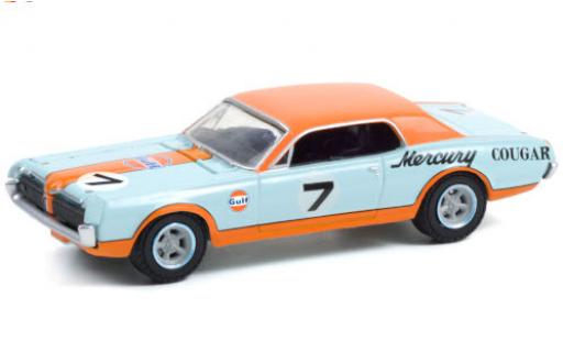 Mercury Cougar 1/64 Greenlight XR7 Trans Am Racer No.7 Gulf 1967 coche miniatura