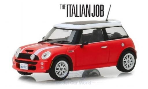 Coche miniatura Mini Cooper 1/43 Greenlight S rojo/blanco RHD The Italian Job 2003 Mini Cooper 1/43 Greenlight S rojo/blanco RHD The Italian Job 2003 coche miniatura