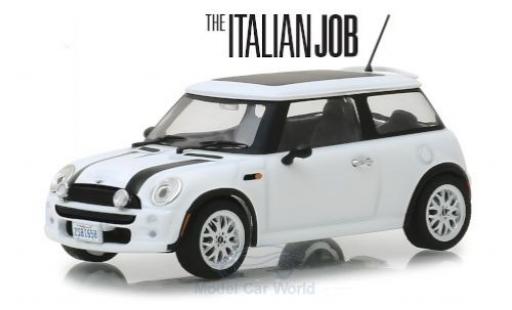Coche miniatura Mini Cooper 1/43 Greenlight blanco/negro RHD The Italian Job 2003 Mini Cooper 1/43 Greenlight blanco/negro RHD The Italian Job 2003 coche miniatura