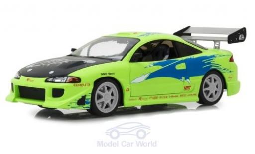 Coche miniatura Mitsubishi Eclipse 1/18 Greenlight verde/Dekor Fast & Furious 1995 Mitsubishi Eclipse 1/18 Greenlight verde/Dekor Fast & Furious 1995 coche miniatura