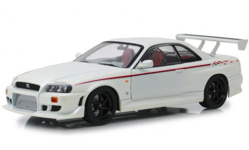 Coche miniatura Nissan Skyline 1/18 Greenlight GT-R (R34) Nismo blanco/Dekor RHD 1999 Nissan Skyline 1/18 Greenlight GT-R (R34) Nismo blanco/Dekor RHD 1999 coche miniatura