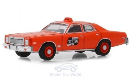 Coche miniatura Plymouth Fury 1/64 Greenlight Binghamton New York City Taxi 1977 Plymouth Fury 1/64 Greenlight Binghamton New York City Taxi 1977 coche miniatura
