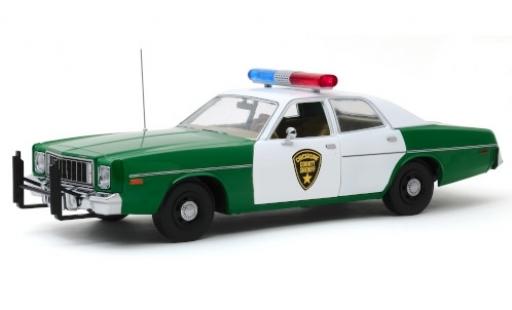 Plymouth Fury 1/18 Greenlight Chickasaw County Sheriff 1977 coche miniatura