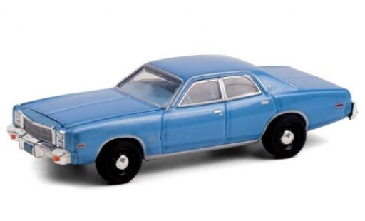 Plymouth Fury 1/64 Greenlight metalico azul 1977 Christine (1983) coche miniatura