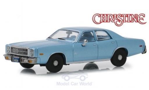 Coche miniatura Plymouth Fury 1/43 Greenlight metalico azul Christine 1977 Plymouth Fury 1/43 Greenlight metalico azul Christine 1977 coche miniatura