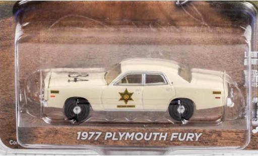 Plymouth Fury 1/64 Greenlight Riverton Sheriff 1977 coche miniatura