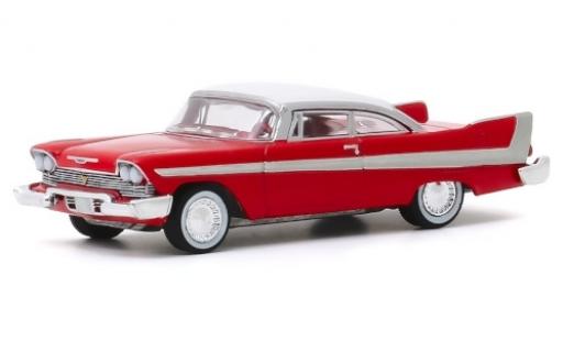 Plymouth Fury 1/64 Greenlight rojo/blanco 1958 Christine coche miniatura