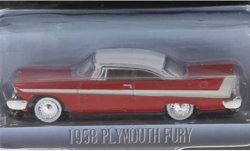 Coche miniatura Plymouth Fury 1/43 Greenlight rojo/blanco Christine 1958 Plymouth Fury 1/43 Greenlight rojo/blanco Christine 1958 coche miniatura
