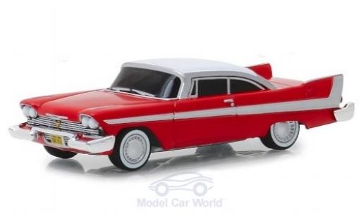 Coche miniatura Plymouth Fury 1/64 Greenlight rojo/blanco Christine 1958 Evil Version Plymouth Fury 1/64 Greenlight rojo/blanco Christine 1958 Evil Version coche miniatura