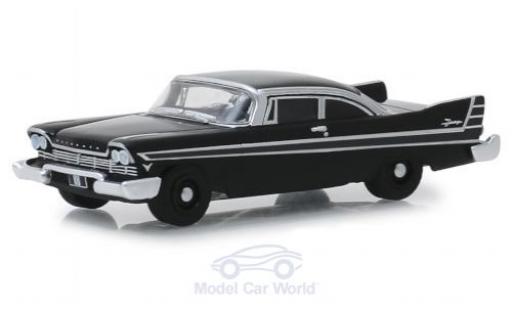 Coche miniatura Plymouth Fury 1/64 Greenlight negro 1957 Plymouth Fury 1/64 Greenlight negro 1957 coche miniatura