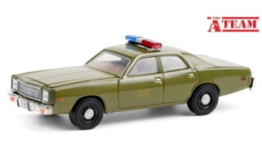 Plymouth Fury 1/64 Greenlight U.S. Army - Military Police 1977 coche miniatura