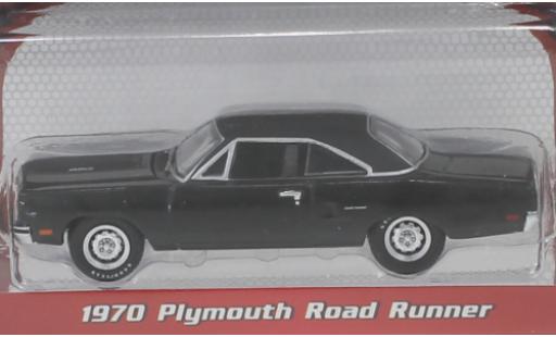 Coche miniatura Plymouth Road Runner 1/64 Greenlight negro 1970 Plymouth Road Runner 1/64 Greenlight negro 1970 coche miniatura