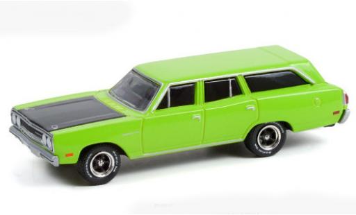 Coche miniatura Plymouth Satellite 1/64 Greenlight verde/negro 1970 Plymouth Satellite 1/64 Greenlight verde/negro 1970 coche miniatura