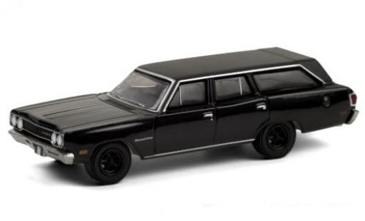 Coche miniatura Plymouth Satellite 1/64 Greenlight Station Wagon negro/matt-negro 1970 Plymouth Satellite 1/64 Greenlight Station Wagon negro/matt-negro 1970 coche miniatura