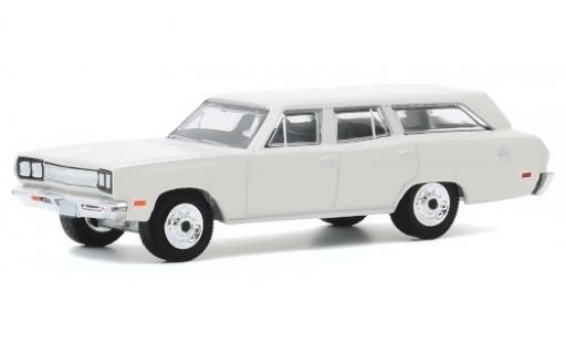 Coche miniatura Plymouth Satellite 1/64 Greenlight Station Wagon blanco 1969 Plymouth Satellite 1/64 Greenlight Station Wagon blanco 1969 coche miniatura