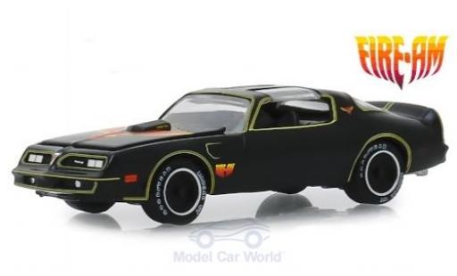 Coche miniatura Pontiac Firebird 1/64 Greenlight T/A Fire AM by VSE negro/Dekor 1977 Pontiac Firebird 1/64 Greenlight T/A Fire AM by VSE negro/Dekor 1977 coche miniatura