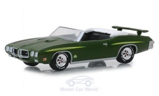Coche miniatura Pontiac GTO 1/64 Greenlight Judge Convertible metalico verde 1970 Pontiac GTO 1/64 Greenlight Judge Convertible metalico verde 1970 coche miniatura