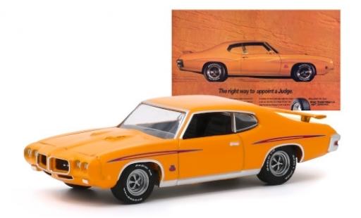 Coche miniatura Pontiac GTO 1/64 Greenlight Judge naranja/Dekor 1970 Pontiac GTO 1/64 Greenlight Judge naranja/Dekor 1970 coche miniatura