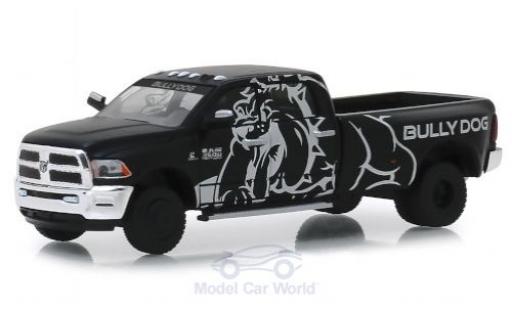 Coche miniatura RAM 3 1/64 Greenlight 500 Laramie negro/Dekor Bully Dog 2018 RAM 3 1/64 Greenlight 500 Laramie negro/Dekor Bully Dog 2018 coche miniatura