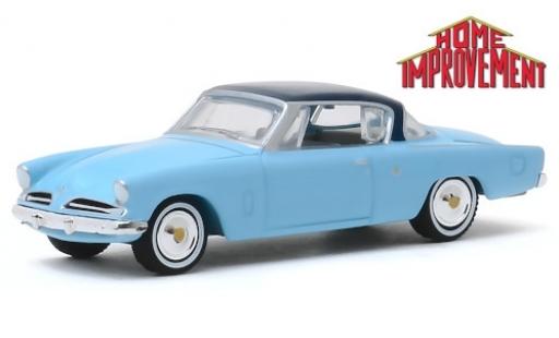 Coche miniatura Studebaker Commander 1/64 Greenlight Starliner azul/azul Home Improvement 1953 Studebaker Commander 1/64 Greenlight Starliner azul/azul Home Improvement 1953 coche miniatura