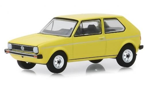 Coche miniatura Volkswagen Golf 1/64 Greenlight I amarillo 1974 Volkswagen Golf 1/64 Greenlight I amarillo 1974 coche miniatura