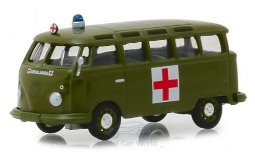 Coche miniatura Volkswagen T1 1/64 Greenlight Samba Bus Army Ambulance 1964 Volkswagen T1 1/64 Greenlight Samba Bus Army Ambulance 1964 coche miniatura