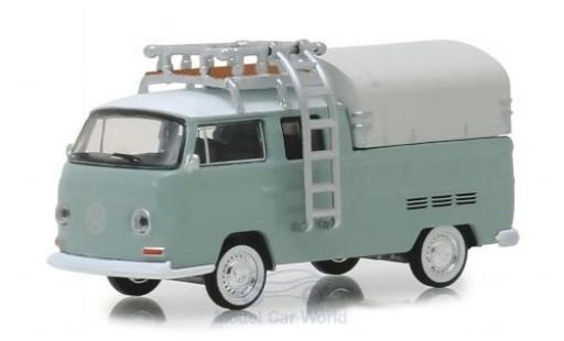 Coche miniatura Volkswagen T2 1/64 Greenlight DoKa gris/blanco 1974 Volkswagen T2 1/64 Greenlight DoKa gris/blanco 1974 coche miniatura