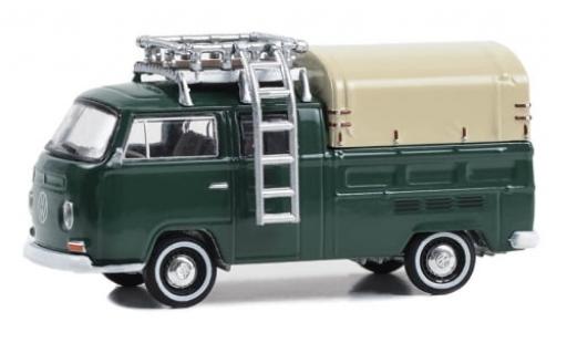 Coche miniatura Volkswagen T2 1/64 Greenlight Doppelkabine grün 1969 1:64 Volkswagen T2 1/64 Greenlight Doppelkabine grün 1969 1:64 coche miniatura