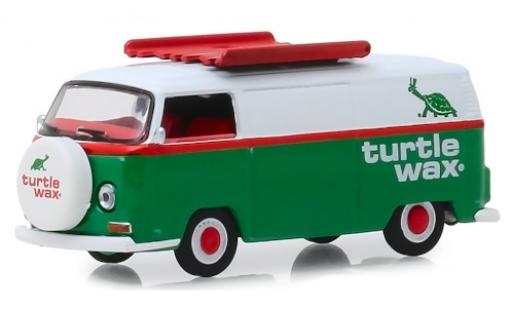 Coche miniatura Volkswagen T2 1/64 Greenlight Kasten verde/blanco Turtle Wax 1972 Volkswagen T2 1/64 Greenlight Kasten verde/blanco Turtle Wax 1972 coche miniatura