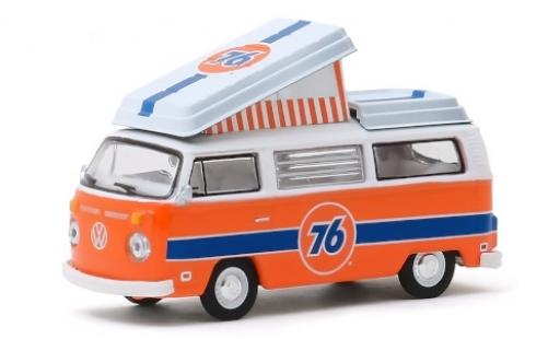 Coche miniatura Volkswagen T2 1/64 Greenlight Westfalia Camper Union 76 1973 avec ouverts/es Tente sur toit Volkswagen T2 1/64 Greenlight Westfalia Camper Union 76 1973 avec ouverts/es Tente sur toit coche miniatura