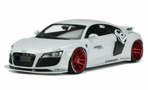 Audi R8 1/18 GT Spirit LB-Works blanco coche miniatura