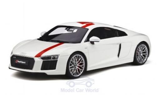 Audi R8 1/18 GT Spirit V10 RWS blanco 2018 coche miniatura