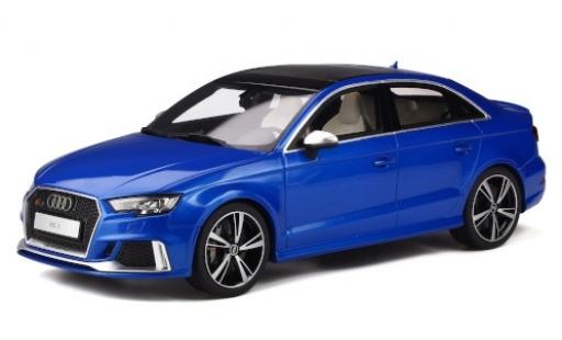 Audi RS3 1/18 GT Spirit Limousine metalico azul 2017 coche miniatura