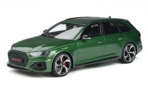 Audi RS4 1/18 GT Spirit Avant metalico verde 2020 coche miniatura