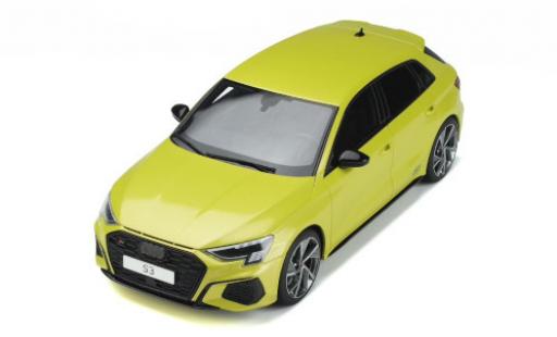 Audi S3 1/18 GT Spirit Sportback amarillo 2020 coche miniatura