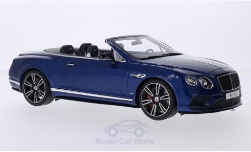Coche miniatura Bentley Continental T 1/18 GT Spirit GT V8 S Convertible metalico azul Bentley Continental T 1/18 GT Spirit GT V8 S Convertible metalico azul coche miniatura