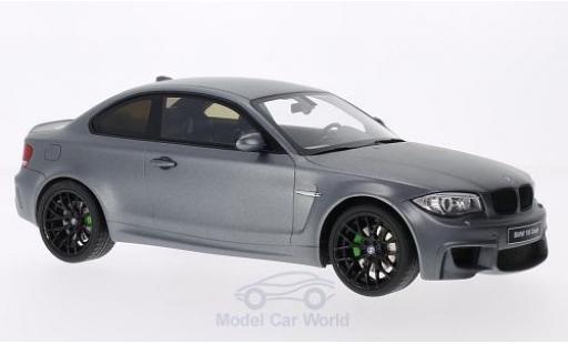 Bmw 1M 1/18 GT Spirit (E82) matt-gris 2011 Türen und Hauben geschlossen coche miniatura