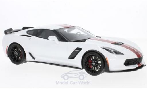 Chevrolet Corvette 1/18 GT Spirit C7 Z06 blanco/rojo 2017 coche miniatura