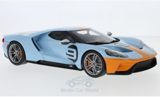 Coche miniatura Ford GT 1/18 GT Spirit azul/naranja 2019 Ford GT 1/18 GT Spirit azul/naranja 2019 coche miniatura