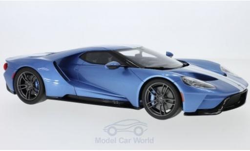 Coche miniatura Ford GT 1/18 GT Spirit metalico azul/blanco 2017 Ford GT 1/18 GT Spirit metalico azul/blanco 2017 coche miniatura