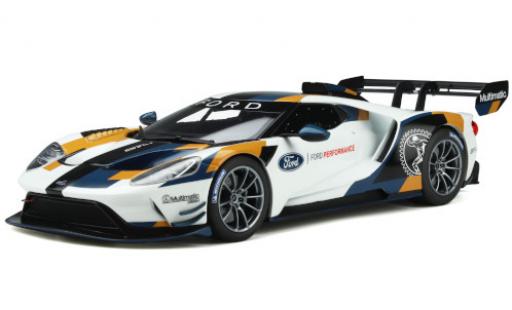 Coche miniatura Ford GT 1/18 GT Spirit MK II Multimatic blanco/Dekor 2020 Ford GT 1/18 GT Spirit MK II Multimatic blanco/Dekor 2020 coche miniatura
