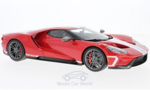 Coche miniatura Ford GT 1/18 GT Spirit rojo/blanco 2017 Heritage Edition Ford GT 1/18 GT Spirit rojo/blanco 2017 Heritage Edition coche miniatura