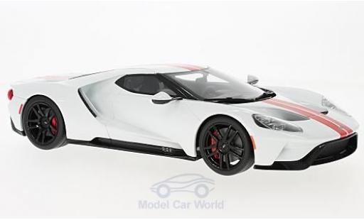 Coche miniatura Ford GT 1/18 GT Spirit blanco/rojo 2017 Ford GT 1/18 GT Spirit blanco/rojo 2017 coche miniatura