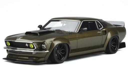 Coche miniatura Ford Mustang 1/18 GT Spirit Prior Design metalico marron 1969 Ford Mustang 1/18 GT Spirit Prior Design metalico marron 1969 coche miniatura
