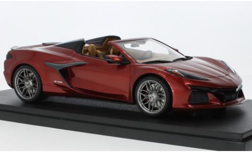 Chevrolet Corvette 1/18 GT Spirit (C8) Z06 Cabriolet metallise rouge foncé 2022 coche miniatura