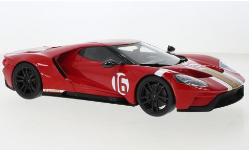 Ford GT 1/18 GT Spirit Heritage Edition rojo 2022 coche miniatura